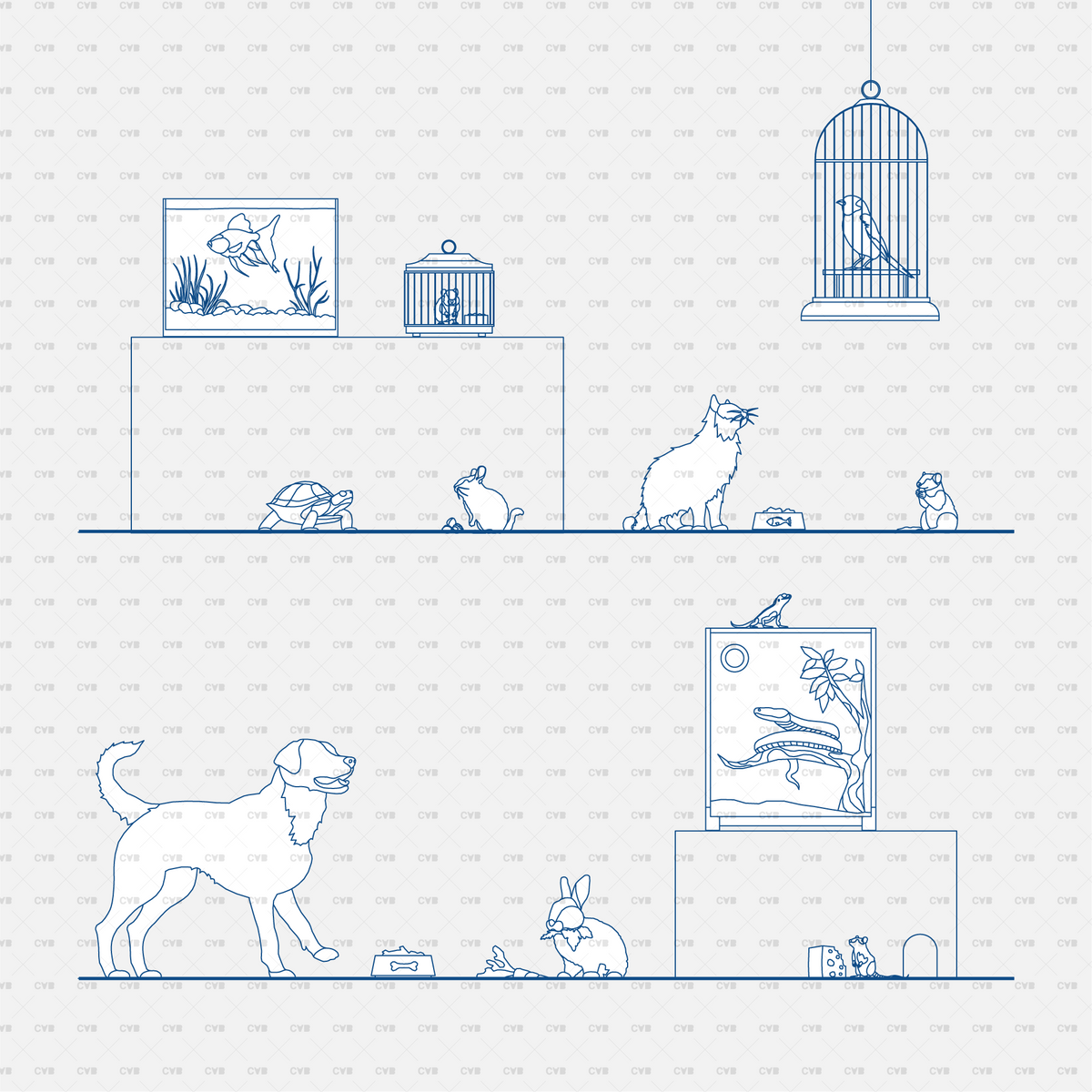 Download Architectural Animal Dynamic CAD Blocks - CADasBuilt – cadasbuilt