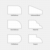 download cad blocks dynamic and vector countertop edges profiles cadasbuilt bullnose