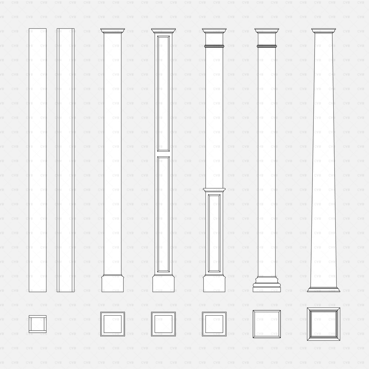 Dynamic Shape Column Section Download CAD Dynamic Wood Column Blocks | CADasBuilt – cadasbuilt