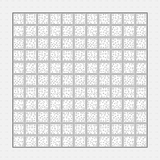 Vector Illustrator Pattern glass blocks CADasbuilt AI SVG — oval chain link lattice, continuous block pattern