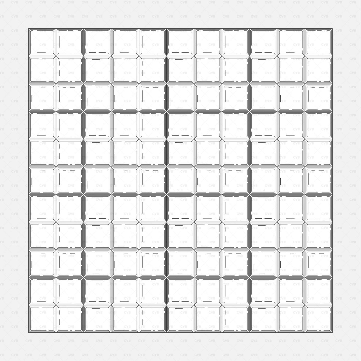 Vector Illustrator Pattern glass blocks CADasbuilt AI SVG – clear glass blocks
