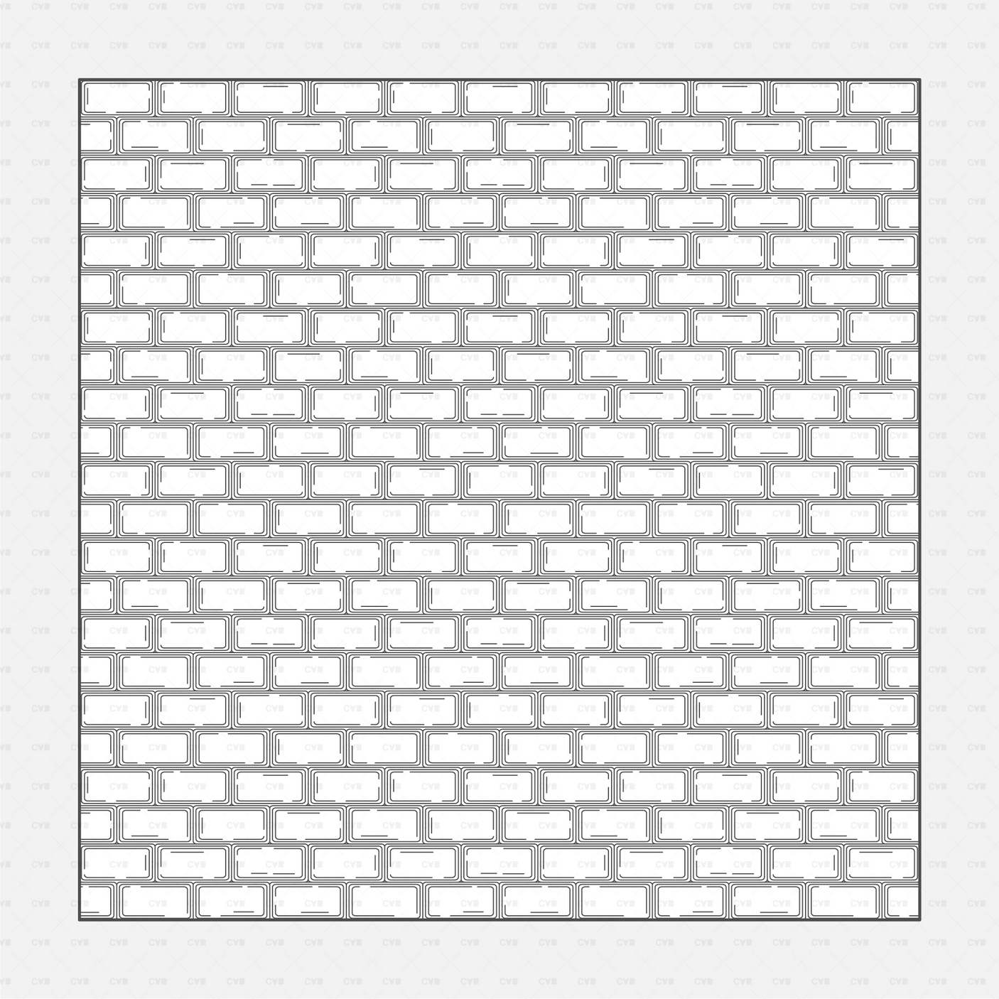 Vector Illustrator Pattern glass blocks CADasbuilt AI SVG – Rectangular glass blocks