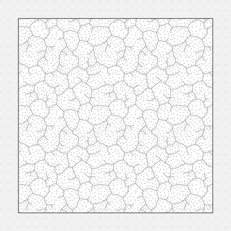 Vector Illustrator Pattern Ground CADasbuilt AI SVG cracked earth cells with fine speckles, seamless ground hatch.