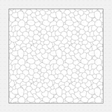 Vector Illustrator Pattern Ground CADasbuilt AI SVG dense rounded stone cluster, seamless cobble mosaic hatch.