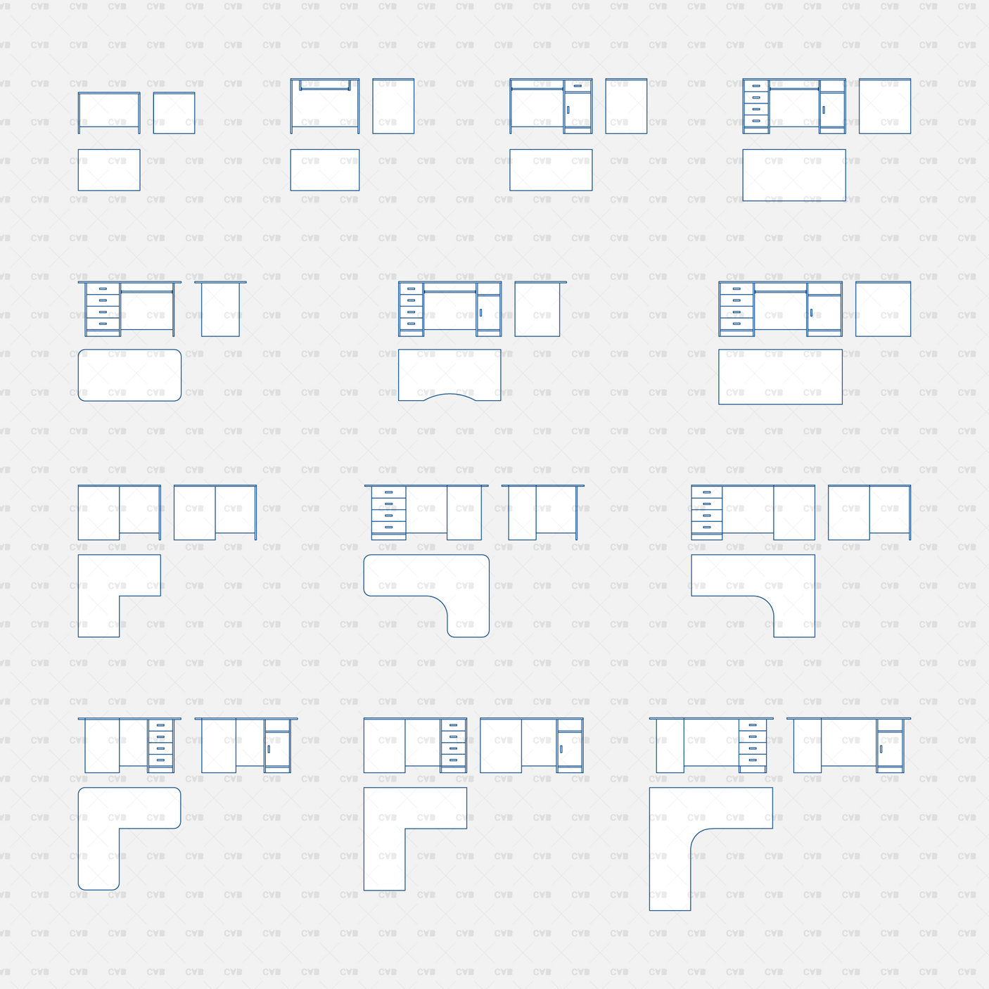 download dynamic cad blocks cadasbuilt individual desk