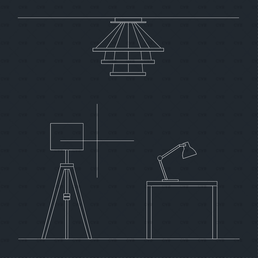 Download 148 Lighting Fixtures | DYNAMIC CAD BLOCKS | CADasBuilt ...