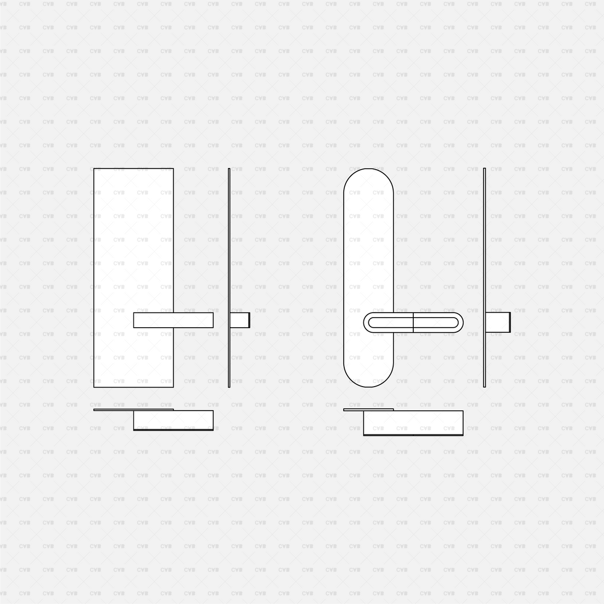 Download DYNAMIC CAD BLOCKS Wall Mirrors | CADasBuilt – cadasbuilt