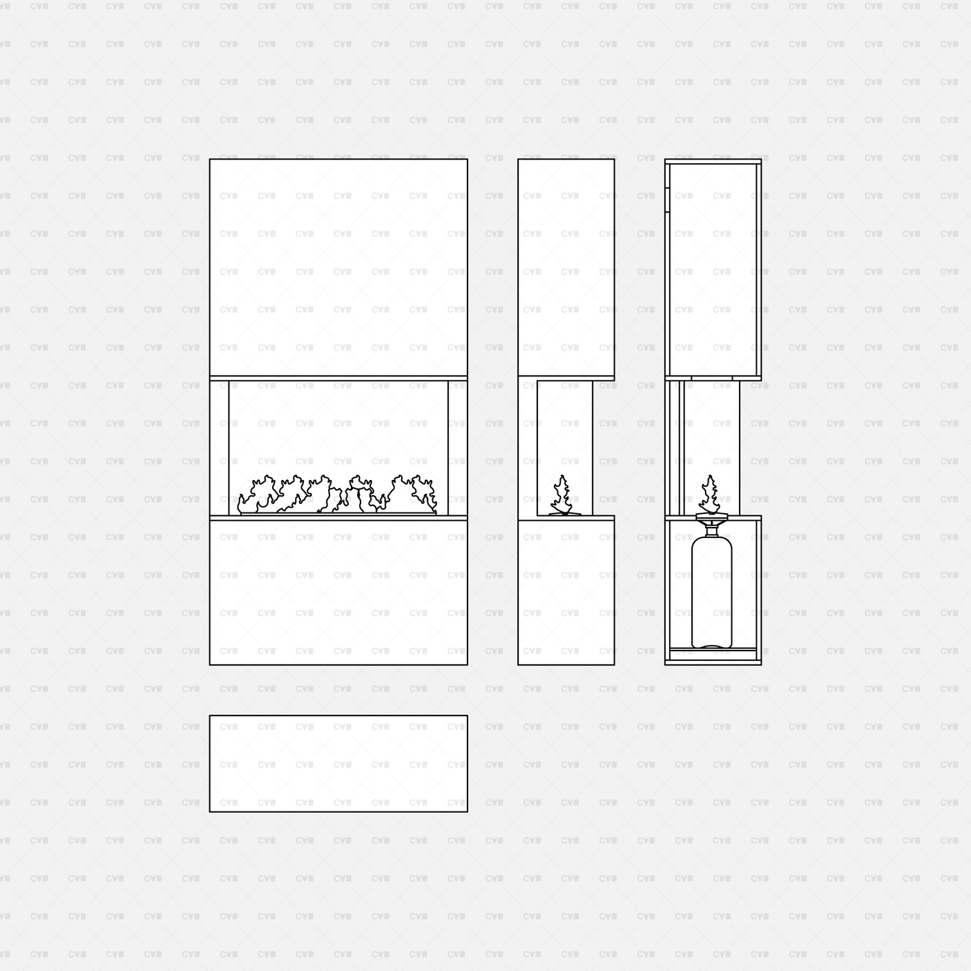 download dynamic cad blocks and vector cadasbuilt modern fireplaces