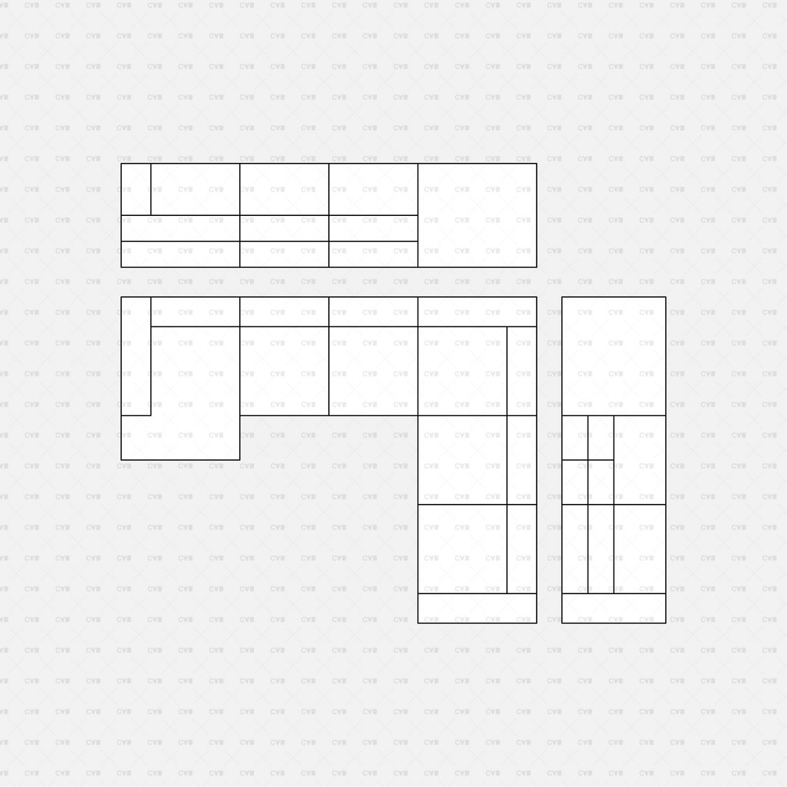 Download CAD Dynamic Blocks and Vector Modular Sofa 02 | CADasBuilt ...