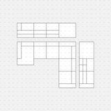 download CAD Dynamic Blocks and Vector Modular Sofa L-shape sofa