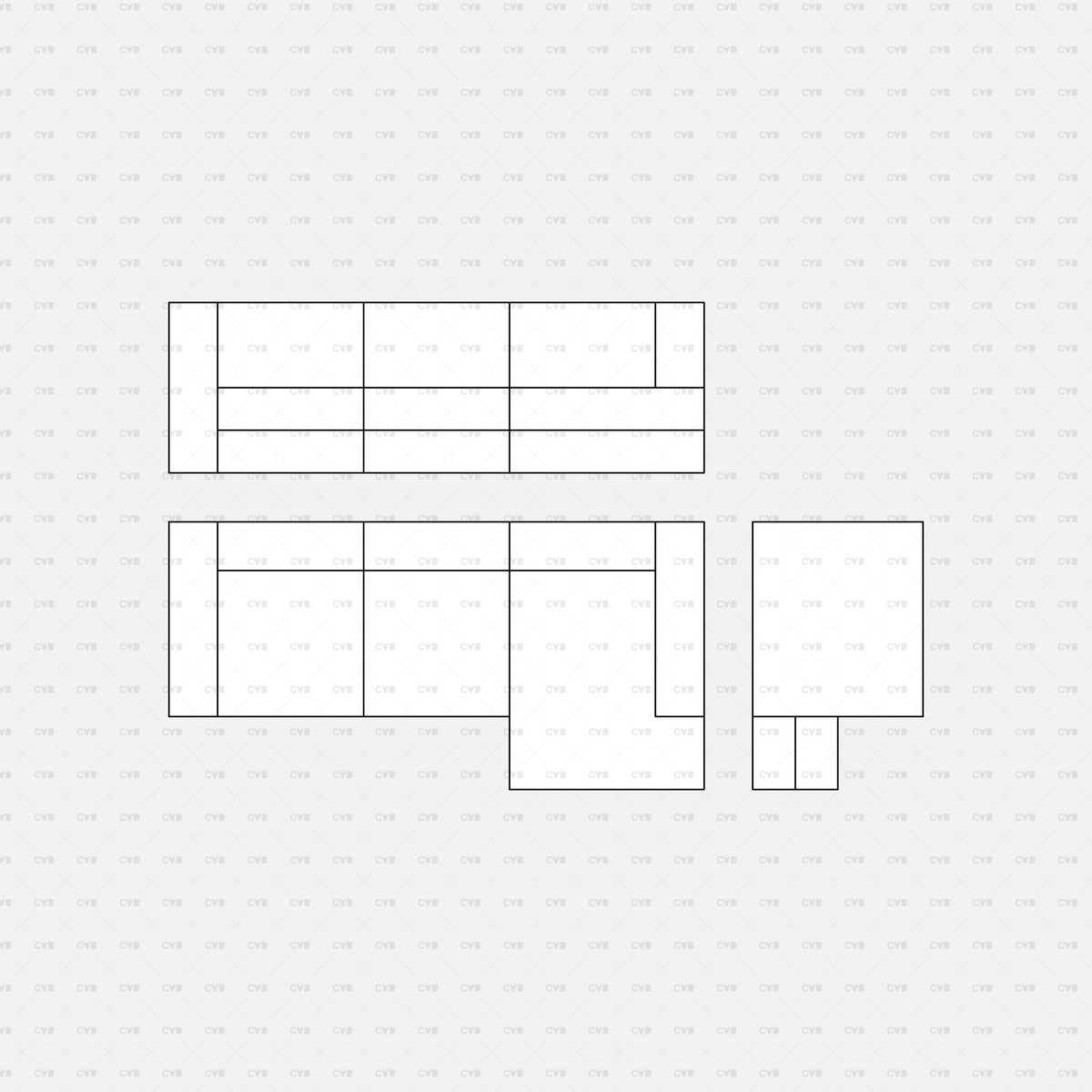 Download CAD Dynamic Blocks and Vector Modular Sofa 02 | CADasBuilt ...