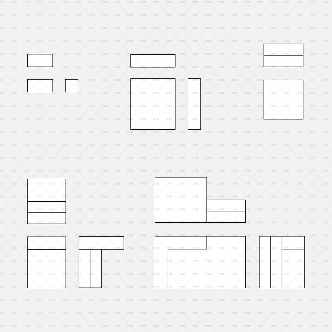 Download CAD Dynamic Blocks and Vector Modular Sofa 02 | CADasBuilt ...