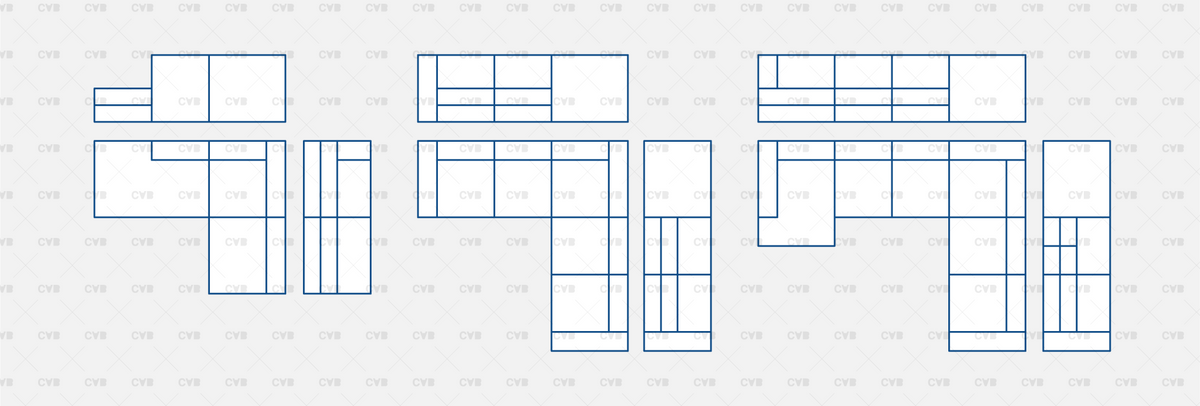 Download CAD Dynamic Blocks and Vector Modular Sofa 02 | CADasBuilt ...