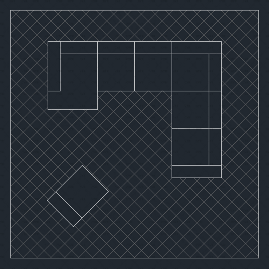 Download CAD Dynamic Blocks and Vector Modular Sofa 02 | CADasBuilt ...