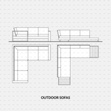 download cad dynamic blocks and vector cadasbuilt outdoor sofa