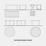 download cad dynamic blocks and vector cadasbuilt outdoor dining table