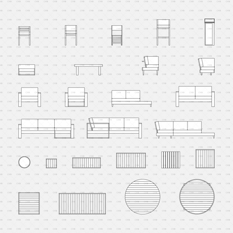 download cad dynamic blocks and vector cadasbuilt outdoor furniture