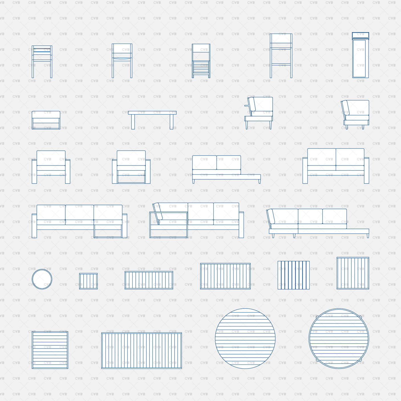 download cad dynamic blocks and vector cadasbuilt outdoor furniture