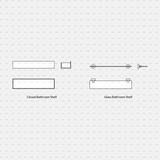 cadasbuilt Download cad blocks dynamic vector bathroom shelf