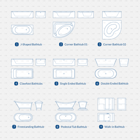 download dynamic cad blocks bathroom bathtub