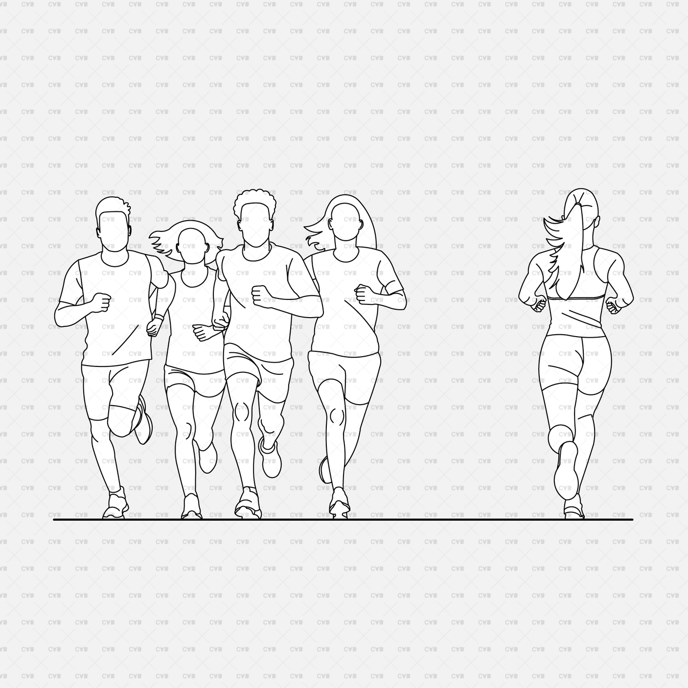 cadasbuilt Download cad blocks dynamic vector people running