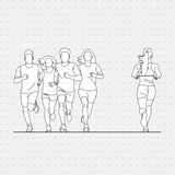 cadasbuilt Download cad blocks dynamic vector people running