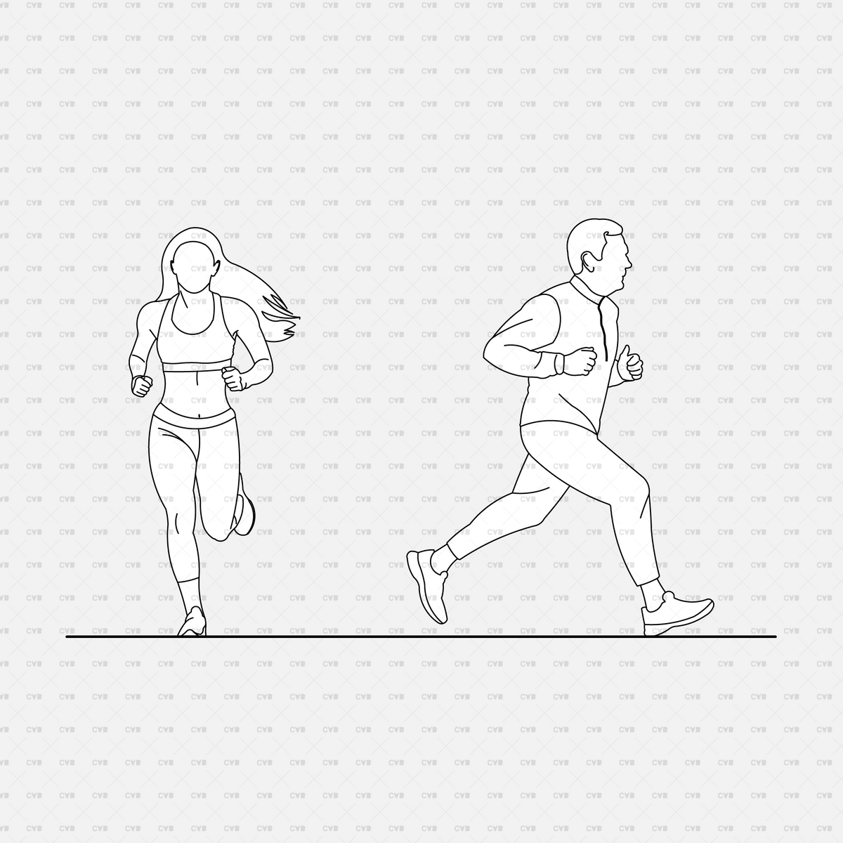 CAD Blocks and Vector People Running – cadasbuilt