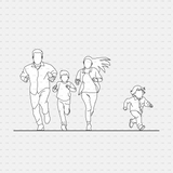 cadasbuilt Download cad blocks dynamic vector people running family