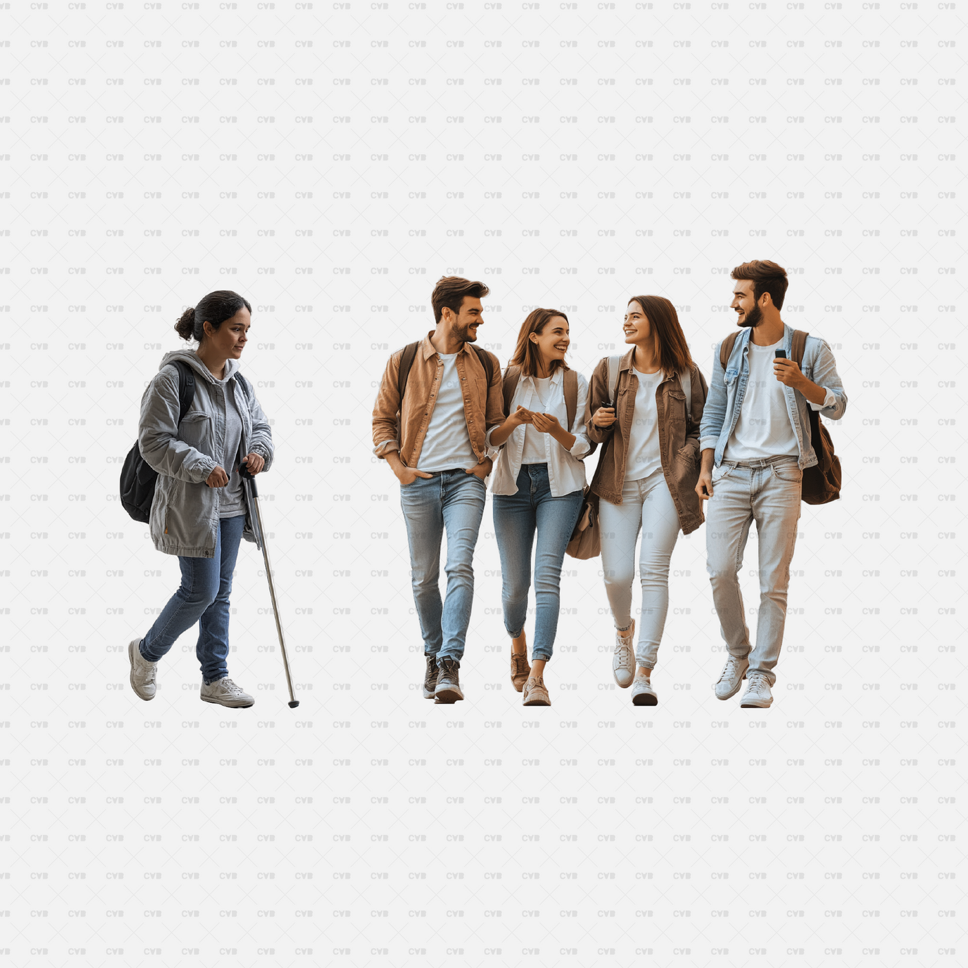 Enhance your design projects with high-resolution PNG cutouts of people walking. Perfect for architectural renderings, CAD designs, and urban planning, these transparent-background images include men, women, and children in diverse walking scenarios. Easily compatible with Photoshop, SketchUp, AutoCAD, Revit, and more. Download premium walking figure cutouts now to add realism to your 3D visualizations and marketing materials. Available exclusively on CADasbuilt.com.