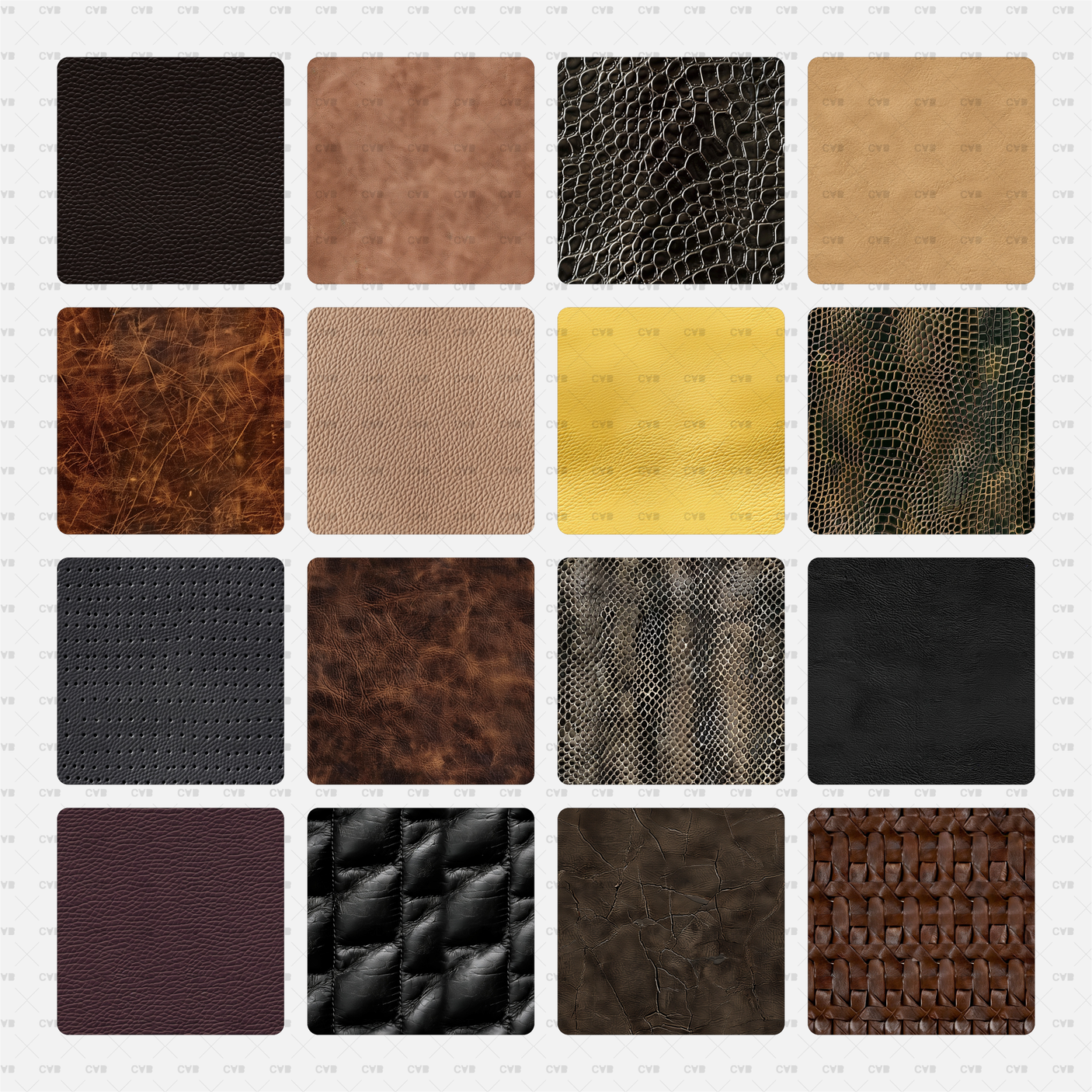 Seamless Pattern Library of Leather Textures download free 