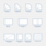 cadasbuilt Download cad blocks dynamic vector shower trays