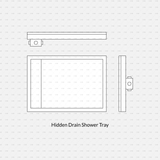 cadasbuilt Download cad blocks dynamic vector hidden drain shower tray