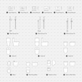 cadasbuilt Download cad blocks dynamic vector toilets bidets bathroom