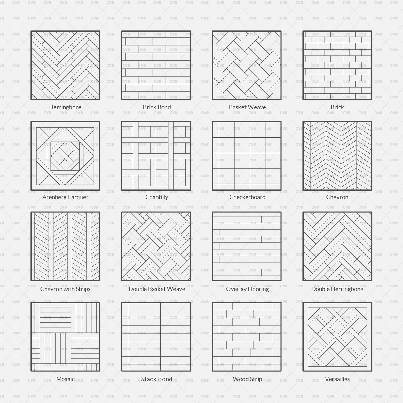 Illustrator Pattern Library - Wood Flooring download