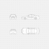 download CAD dynamic blocks and Vector Public Transport vehicles police car