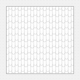 Vector Illustrator Pattern roof patterns CADasbuilt AI SVG dome clay tiles, rounded overlaps forming vertical courses.