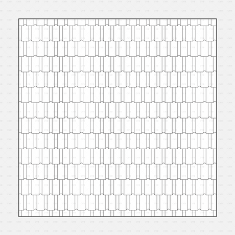 Vector Illustrator Pattern roof patterns CADasbuilt AI SVG terracotta shingles, small rectangular tiles staggered in rows.