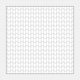 Vector Illustrator Pattern roof patterns CADasbuilt AI SVG double Roman roof tiles with interlocking curved rows.