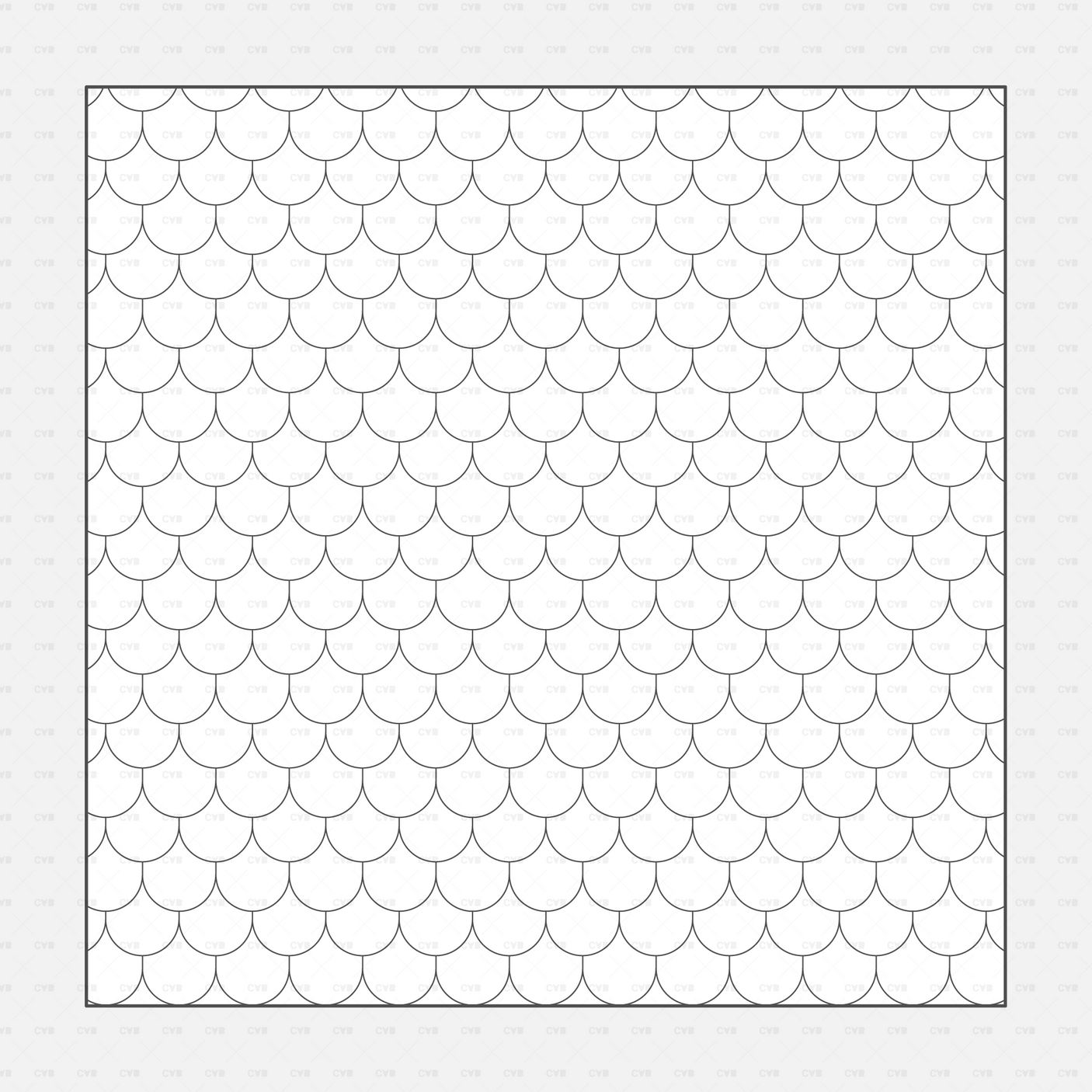 Vector Illustrator Pattern roof patterns CADasbuilt AI SVG fish scale roof tiles in overlapping scalloped rows