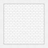Vector Illustrator Pattern roof patterns CADasbuilt AI SVG rounded-top roof shingles arranged in even horizontal courses