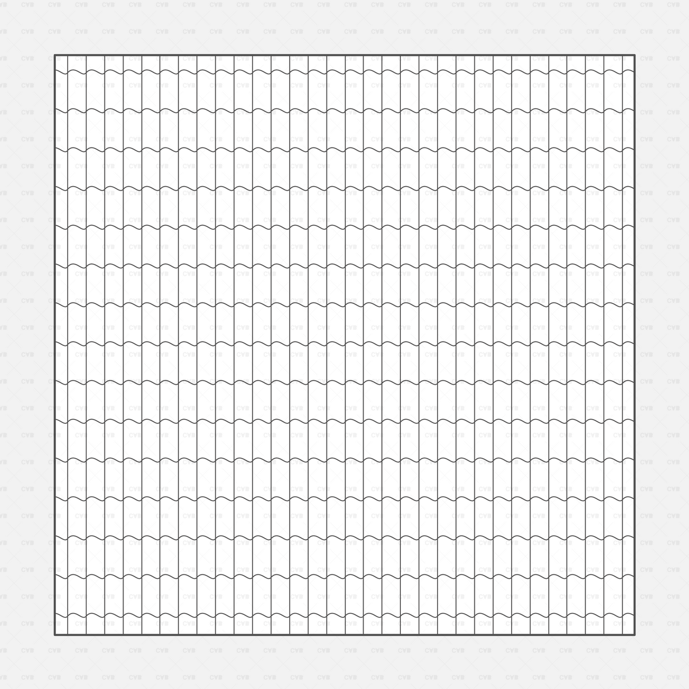 Vector Illustrator Pattern roof patterns CADasbuilt AI SVG narrow S-tile columns arranged in continuous vertical rows