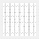 Vector Illustrator Pattern roof patterns CADasbuilt AI SVG Spanish-style curved tiles creating repeating vertical waves