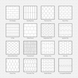 Vector Illustrator Pattern roof patterns CADasbuilt AI SVG collection sheet preview of assorted roof tile patterns