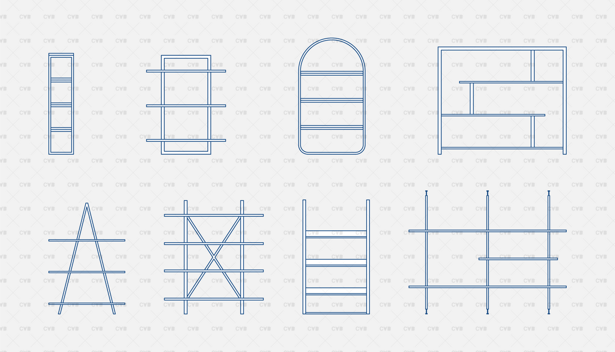 Download CAD Dynamic Blocks Shelves and Storage 01 | CADasBuilt ...