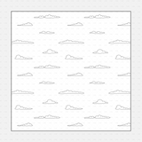 Vector Illustrator Pattern sky patterns CADasbuilt AI SVG clear sky with sparse flat clouds line art pattern.