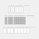 CAD Dynamic Blocks Solar Panels And Water Heaters CADasbuilt BIM Blocks DWG Portrait Panel Arrays With Rails Front Views