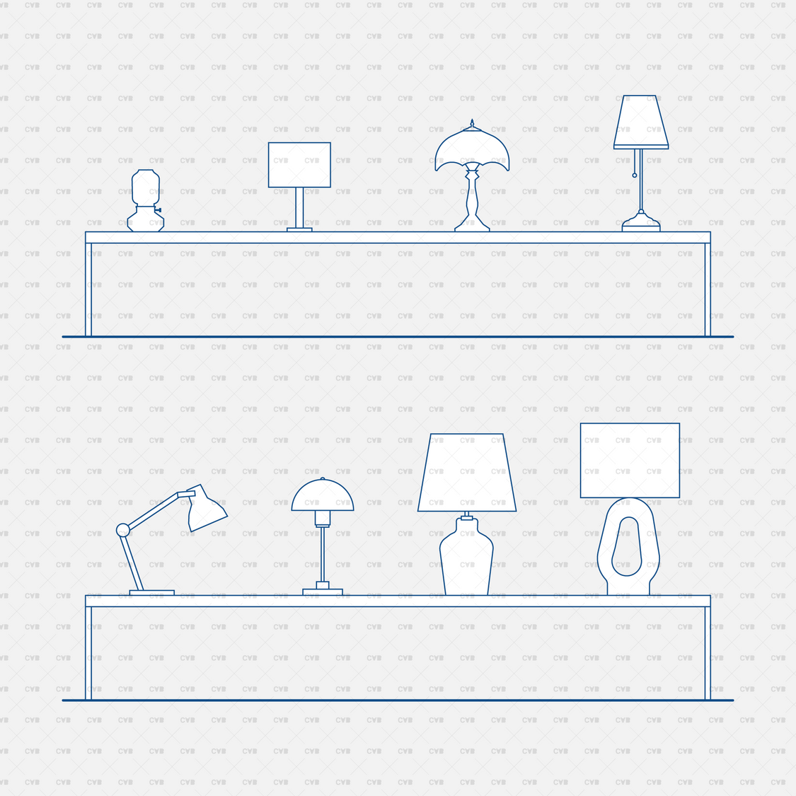 Lighting CAD Blocks – Wall, Ceiling & Track Lamps | CADasBuilt – cadasbuilt