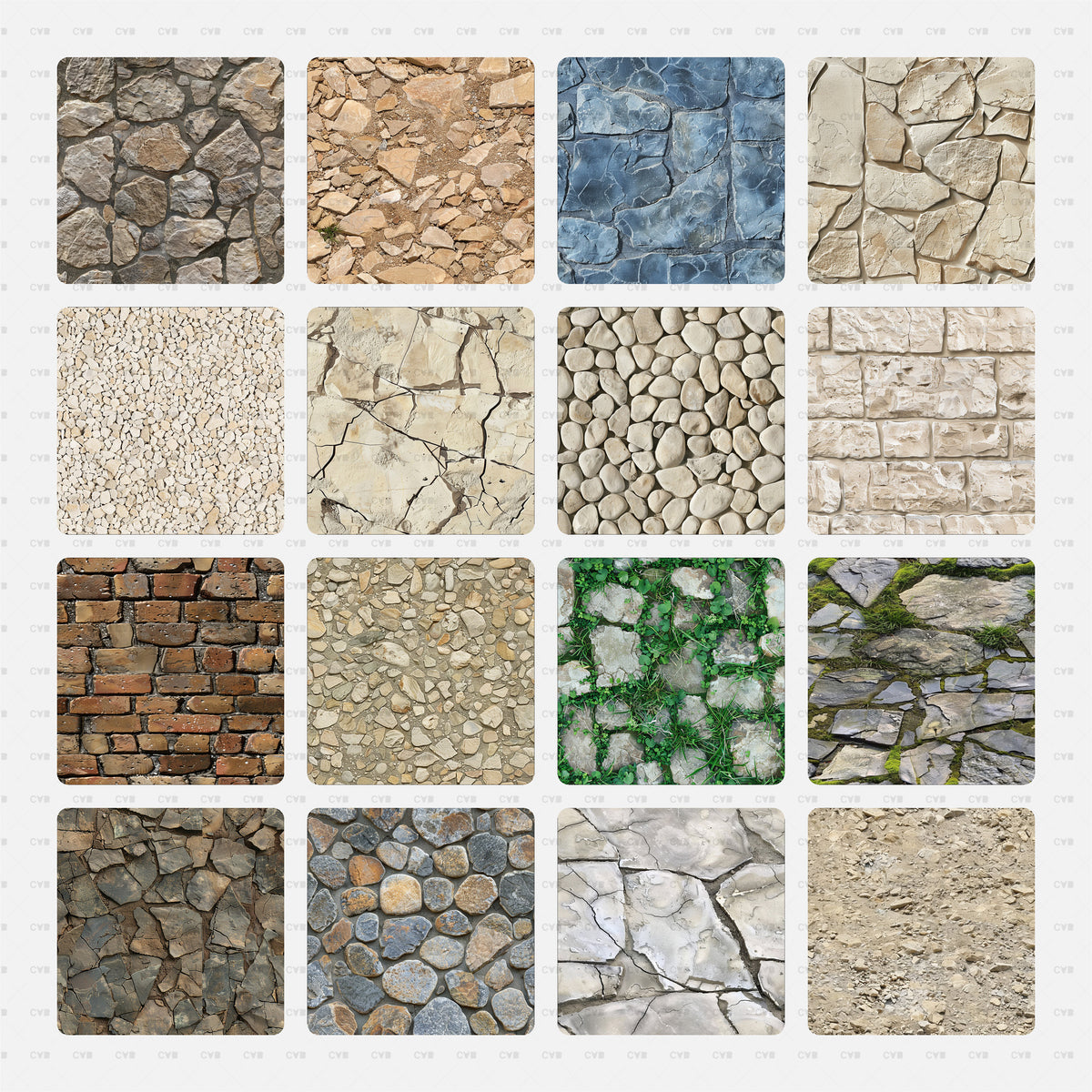 Seamless Pattern Library of Rural Sidewalks Textures | CADasBuilt ...