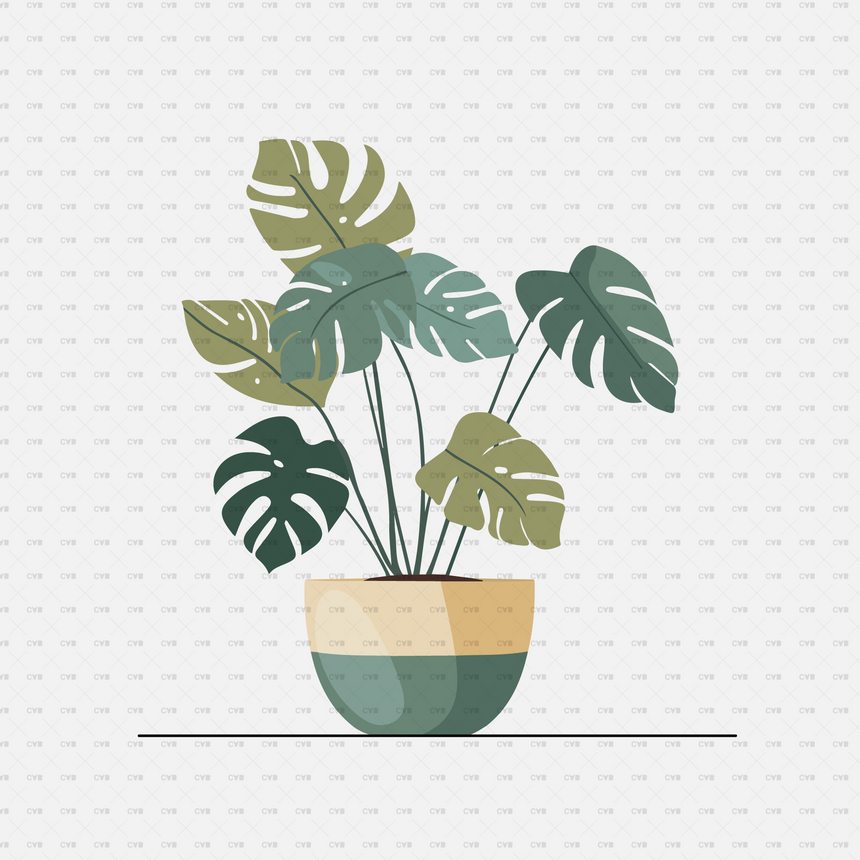 Vector Potted Plants 01