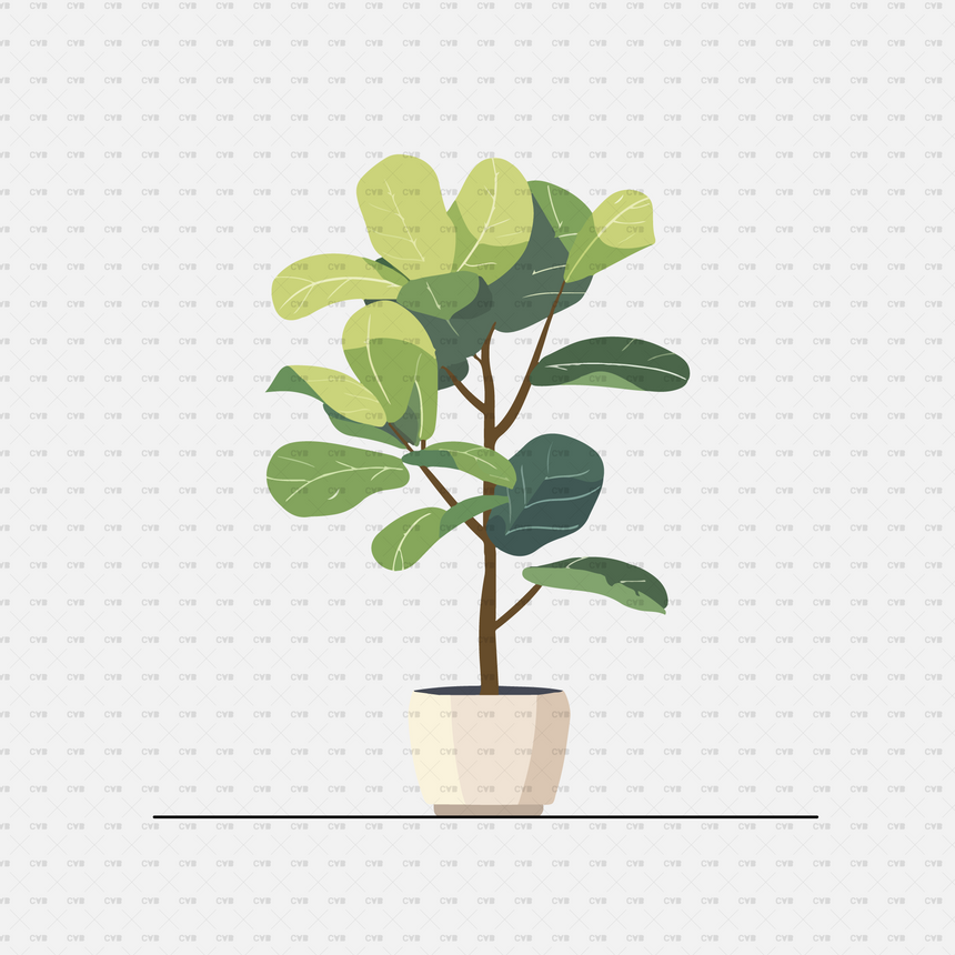 Vector Potted Plants 01